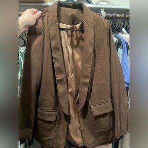 SHEIN Brown Blazer